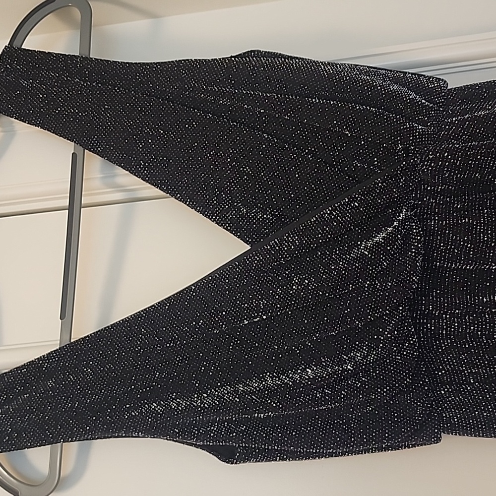 Black Sleeveless Jumpsuit Metalic